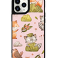 iPhone Leather Grip Case - Racoon & Friends