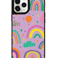 iPhone Leather Grip Case - Rainbow