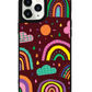 iPhone Leather Grip Case - Rainbow