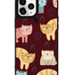 iPhone Leather Grip Case - Rainbow Meow 1.0