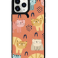 iPhone Leather Grip Case - Rainbow Meow 1.0