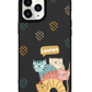 iPhone Leather Grip Case - Rainbow Meow 2.0