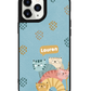 iPhone Leather Grip Case - Rainbow Meow 2.0