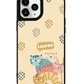 iPhone Leather Grip Case - Rainbow Meow 2.0