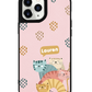 iPhone Leather Grip Case - Rainbow Meow 2.0