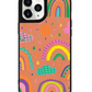 iPhone Leather Grip Case - Rainbow