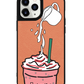 iPhone Leather Grip Case - Raspberry Frappe