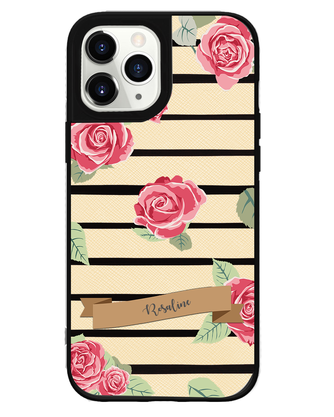 iPhone Leather Grip Case - Rose