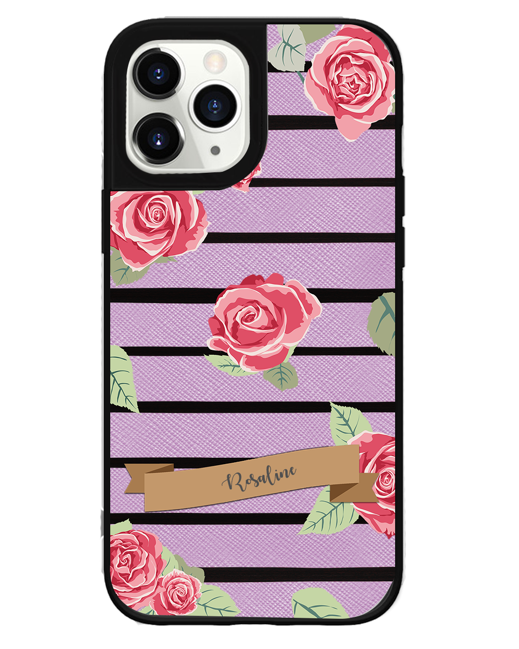 iPhone Leather Grip Case - Rose