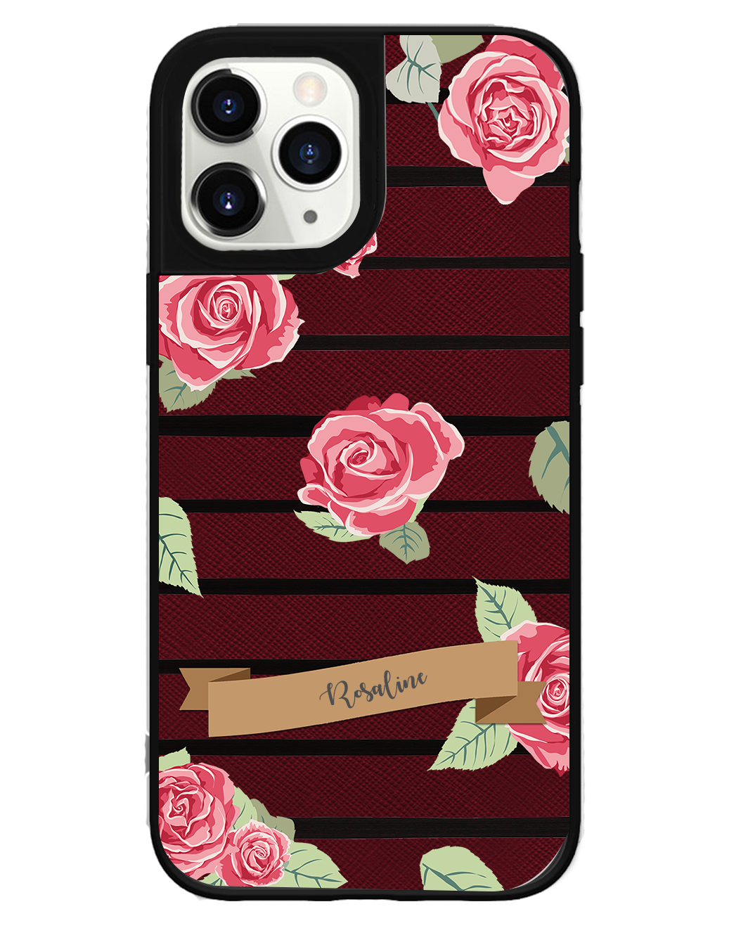 iPhone Leather Grip Case - Rose