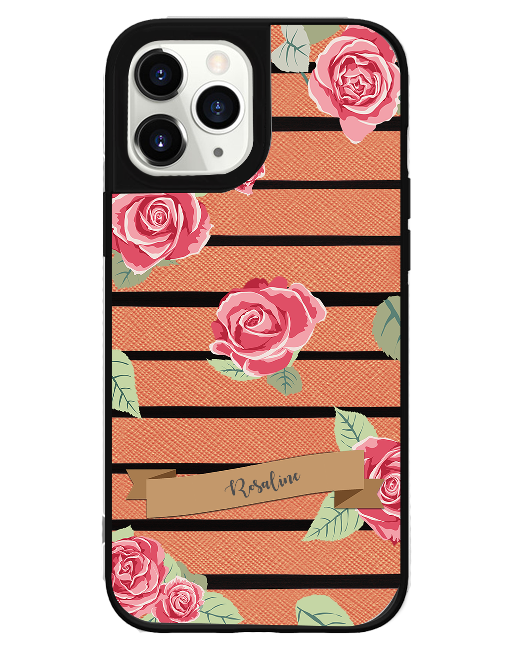 iPhone Leather Grip Case - Rose