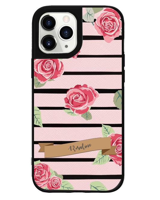 iPhone Leather Grip Case - Rose