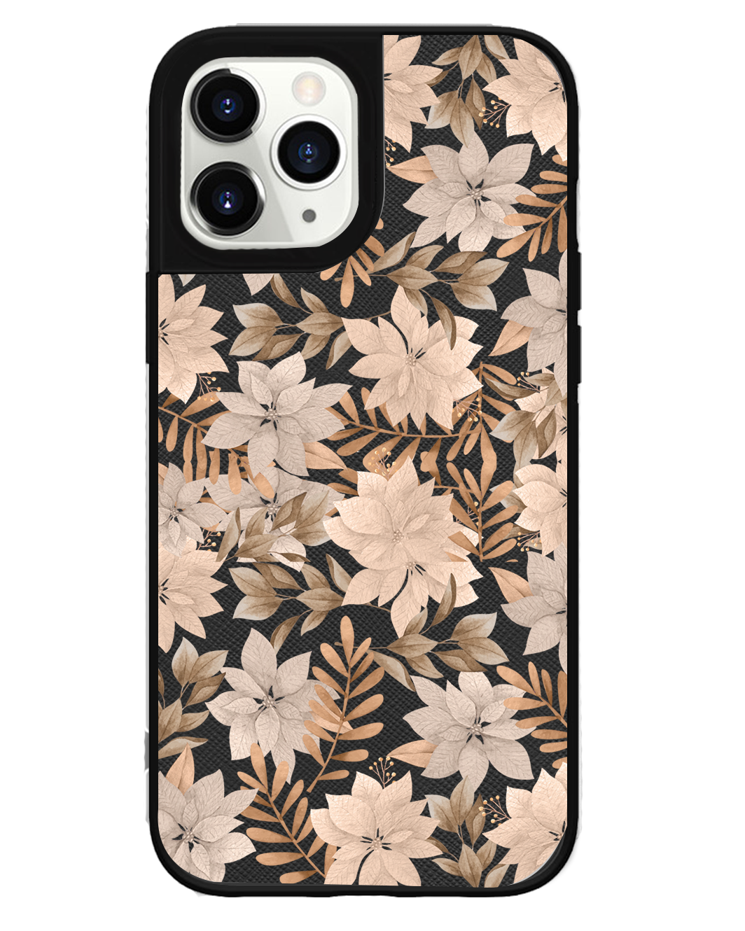 iPhone Leather Grip Case - Rustic Lily