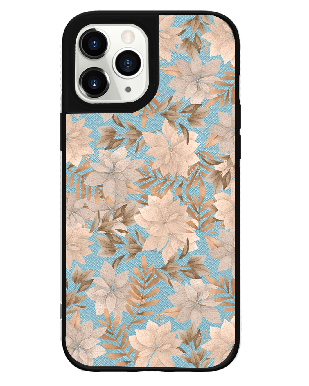 iPhone Leather Grip Case - Rustic Lily