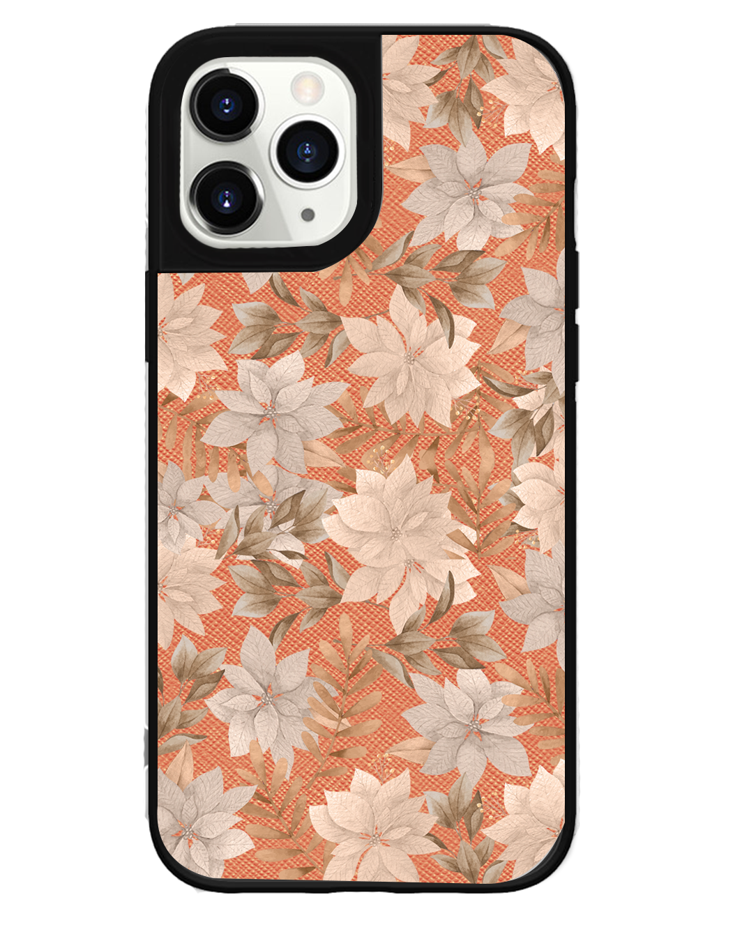 iPhone Leather Grip Case - Rustic Lily