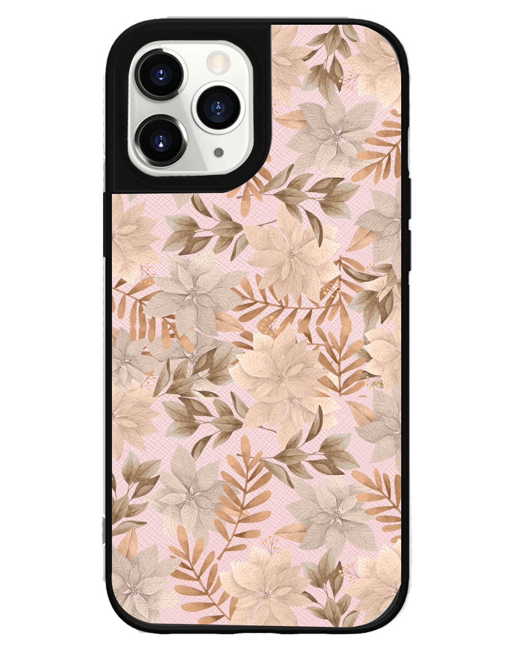 iPhone Leather Grip Case - Rustic Lily