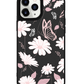 iPhone Leather Grip Case - Sketchy Flower & Butterfly