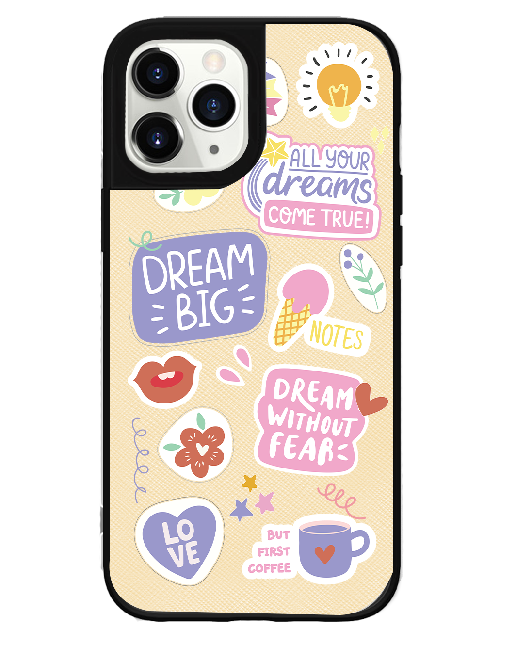 iPhone Leather Grip Case - Dream Sticker Pack