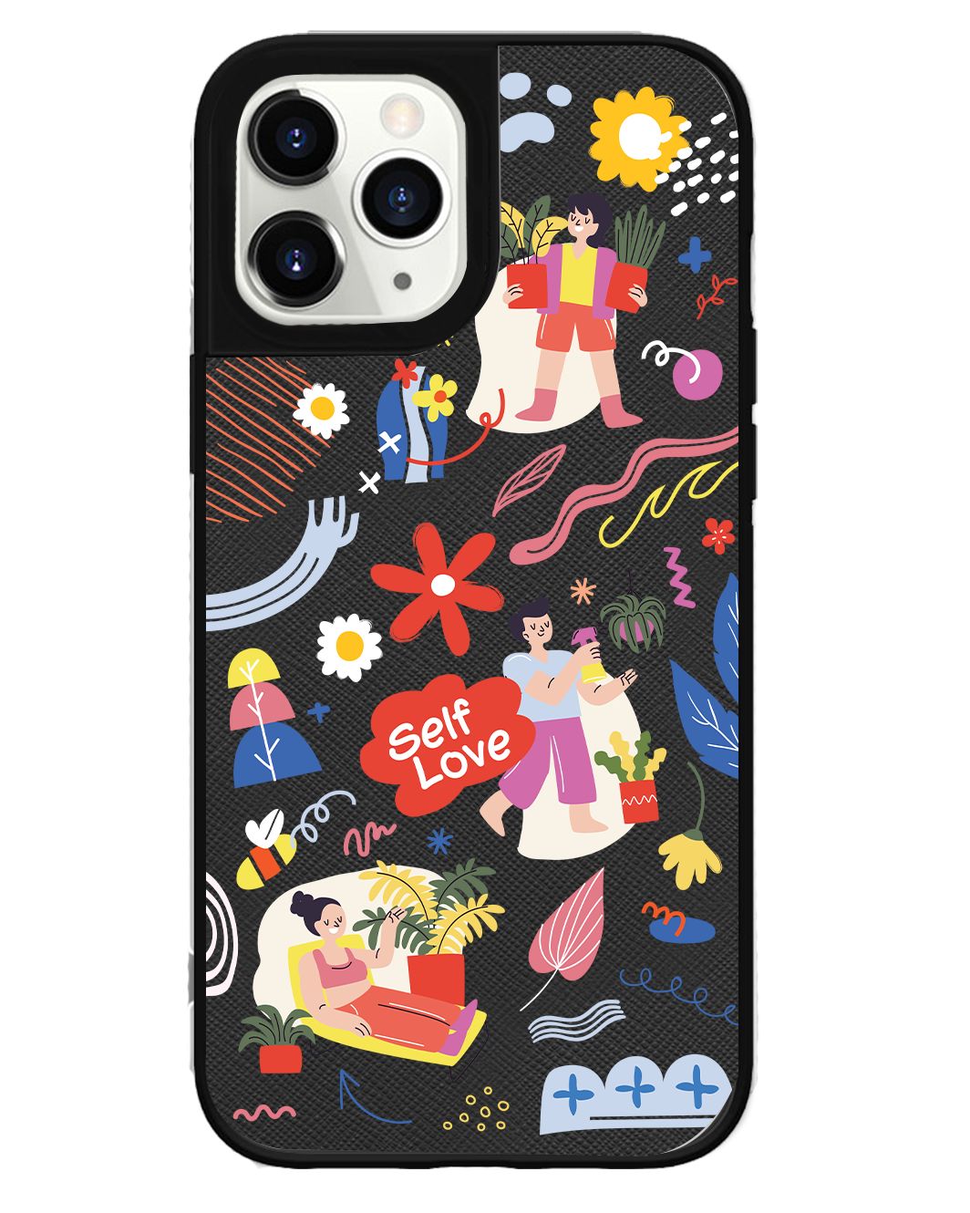 iPhone Leather Grip Case - Self Love Sticker Pack 1.0