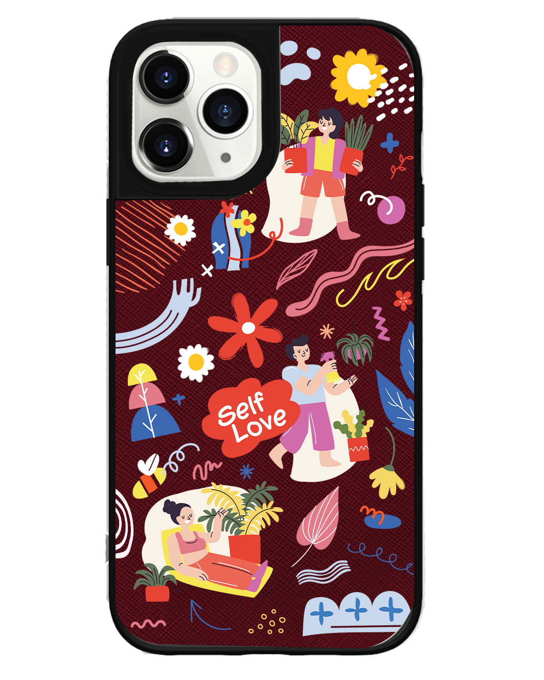 iPhone Leather Grip Case - Self Love Sticker Pack 1.0