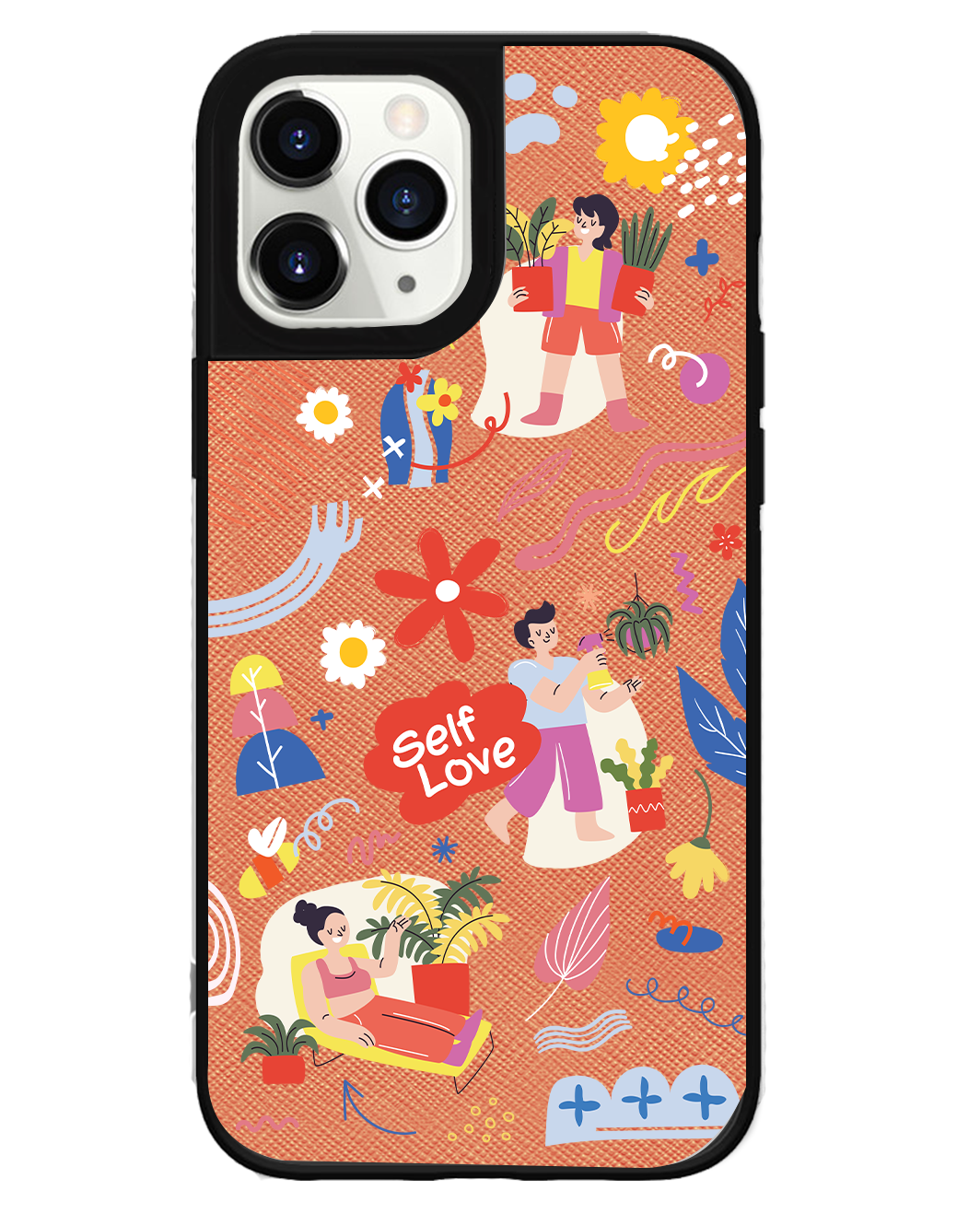 iPhone Leather Grip Case - Self Love Sticker Pack 1.0