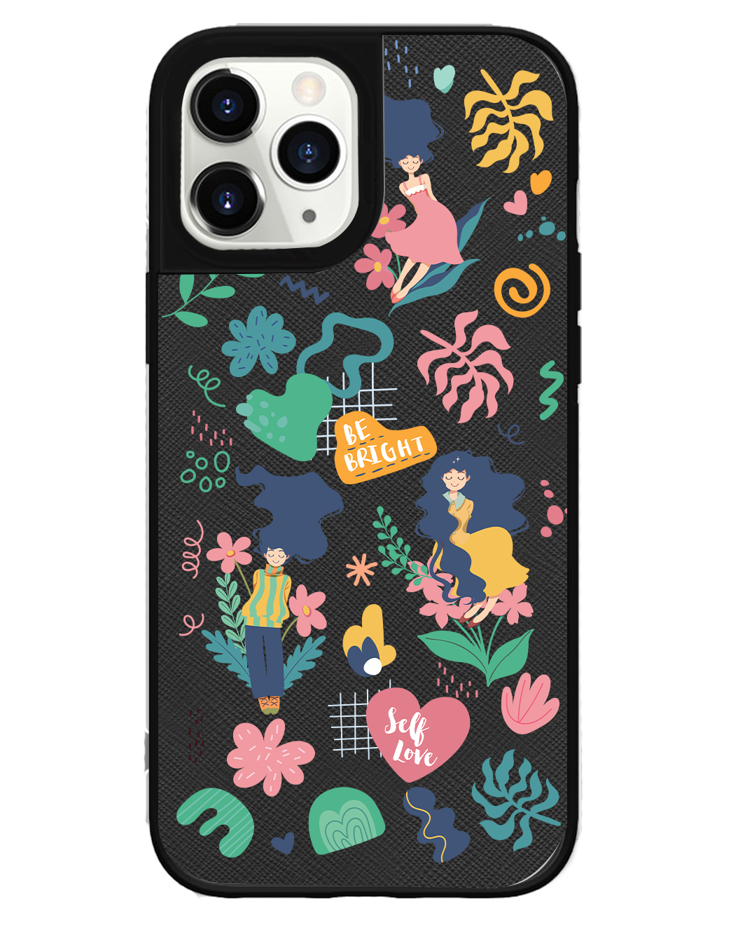 iPhone Leather Grip Case - Self Love Sticker Pack 2.0