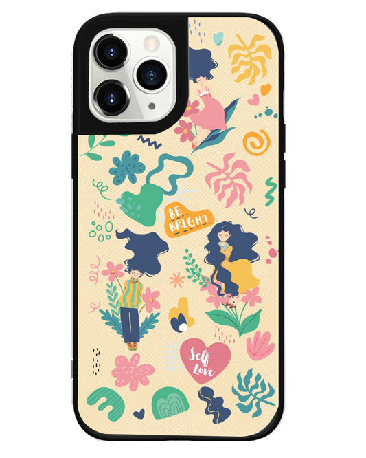 iPhone Leather Grip Case - Self Love Sticker Pack 2.0