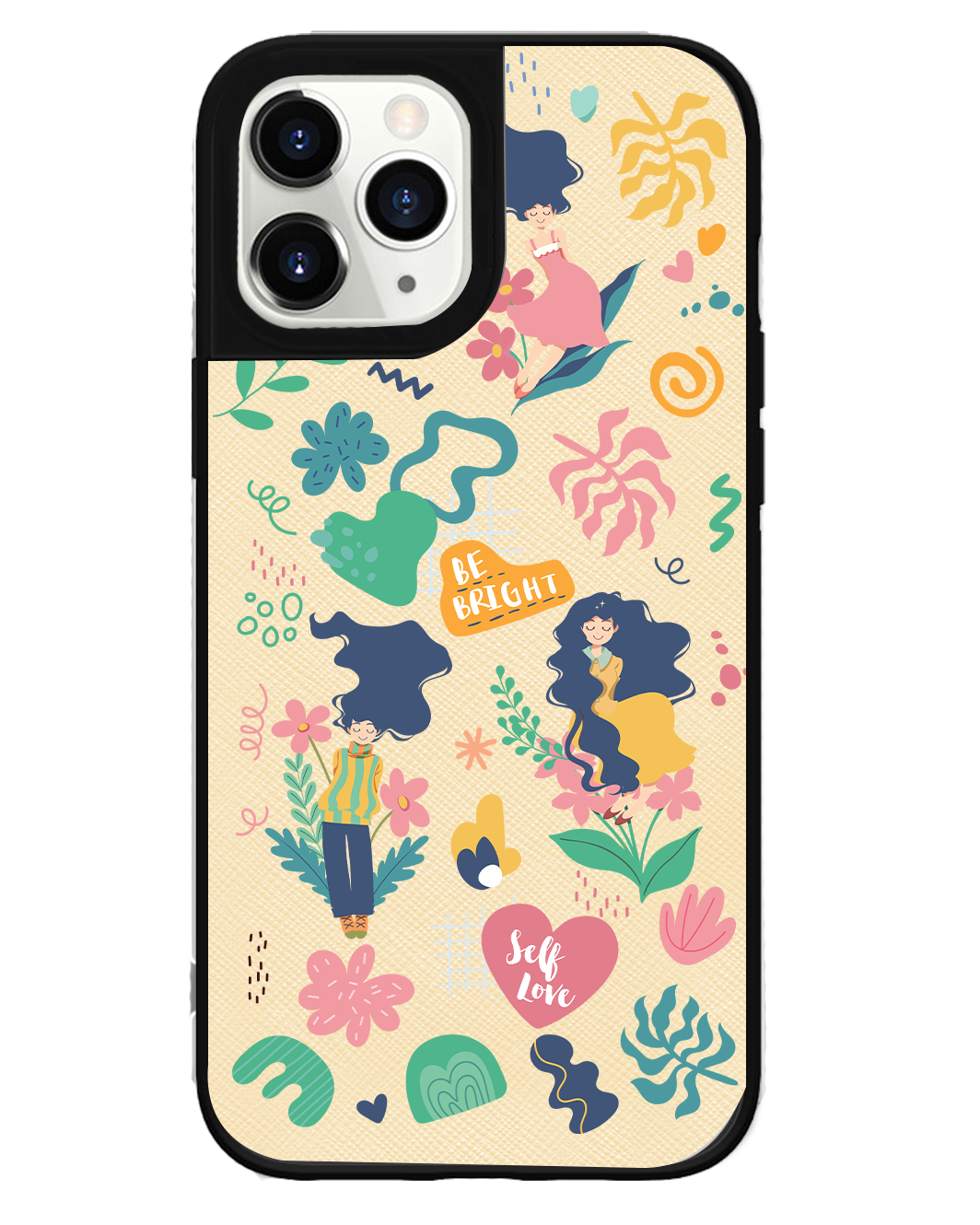 iPhone Leather Grip Case - Self Love Sticker Pack 2.0