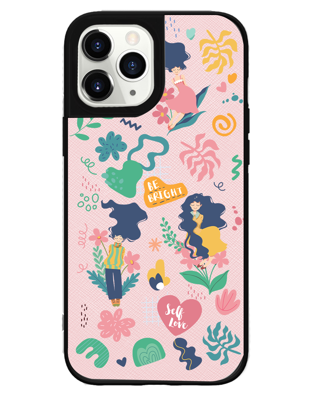 iPhone Leather Grip Case - Self Love Sticker Pack 2.0