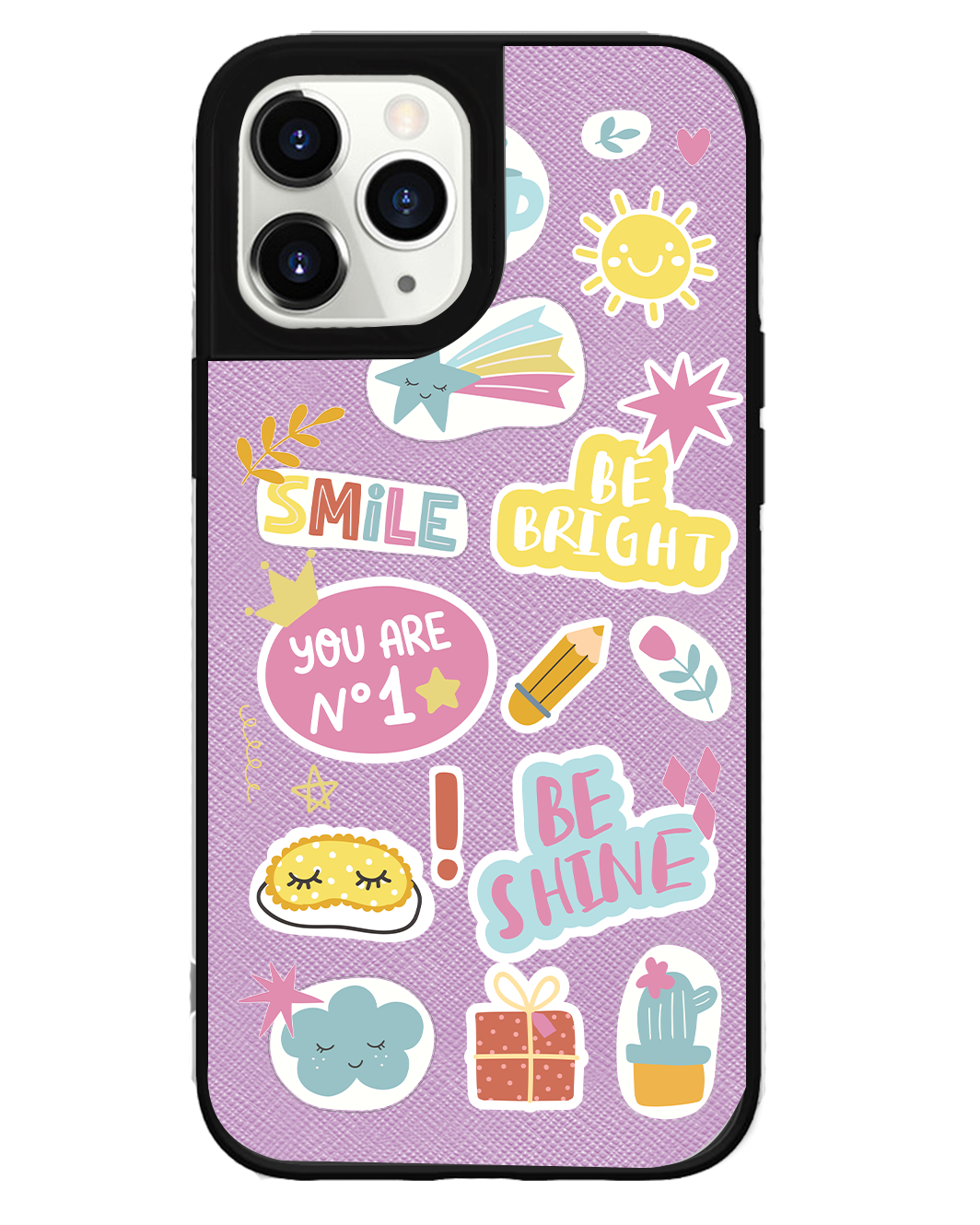 iPhone Leather Grip Case - Self Love Sticker Pack 3.0