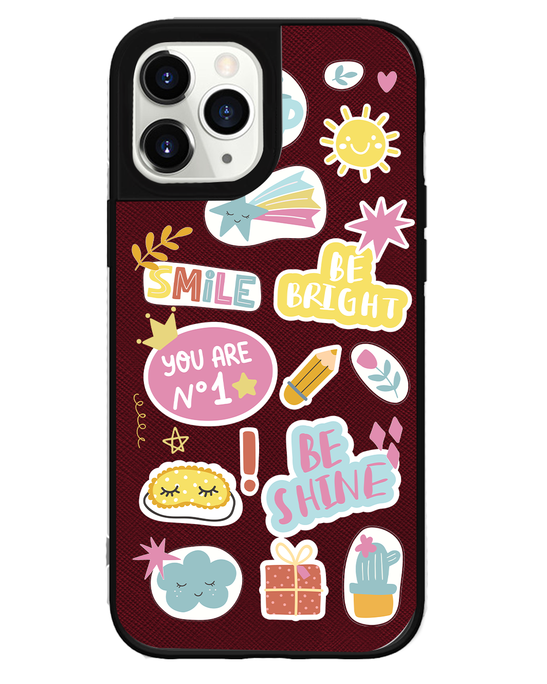 iPhone Leather Grip Case - Self Love Sticker Pack 3.0