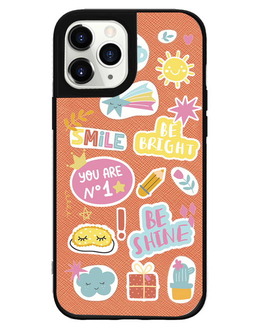 iPhone Leather Grip Case - Self Love Sticker Pack 3.0