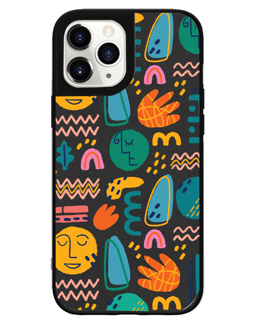 iPhone Leather Grip Case - Silent Art