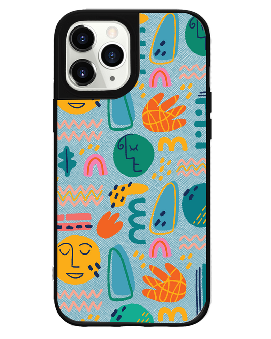 iPhone Leather Grip Case - Silent Art