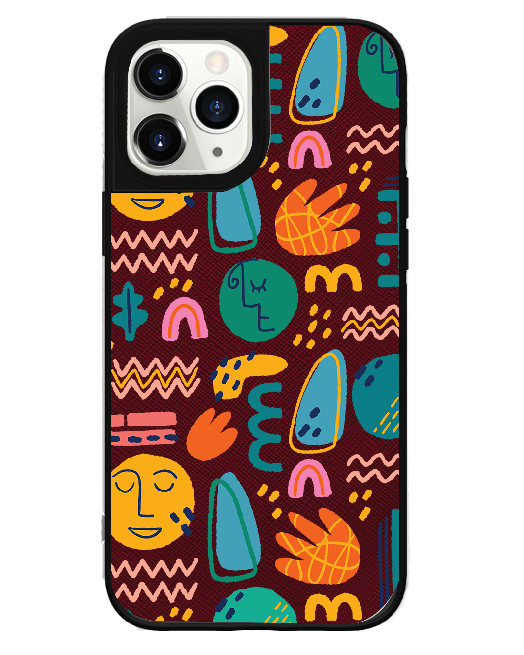 iPhone Leather Grip Case - Silent Art