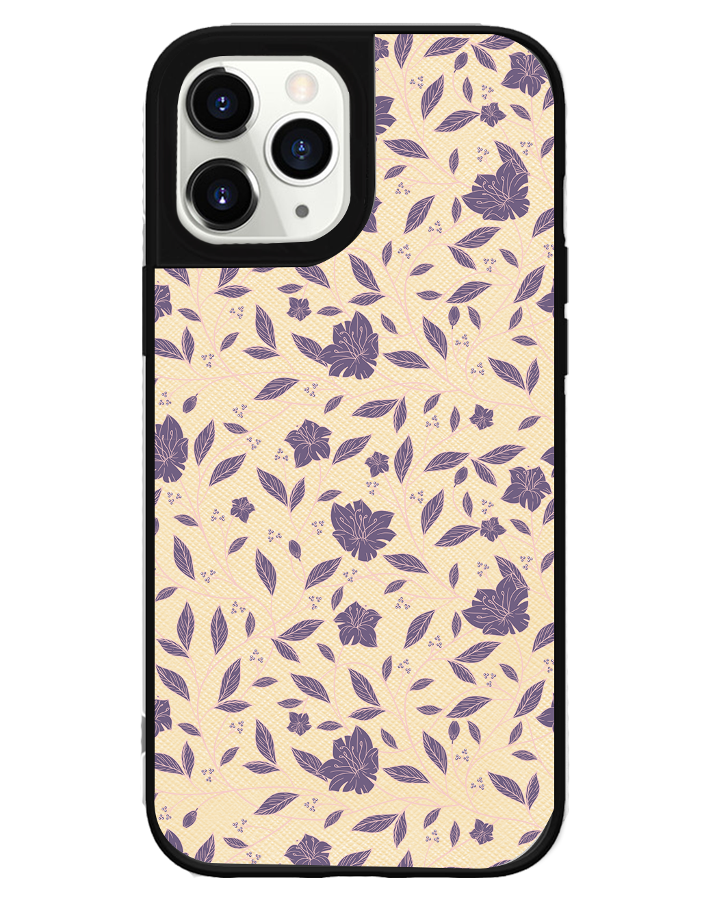 iPhone Leather Grip Case - Sketchy Flower 4.0