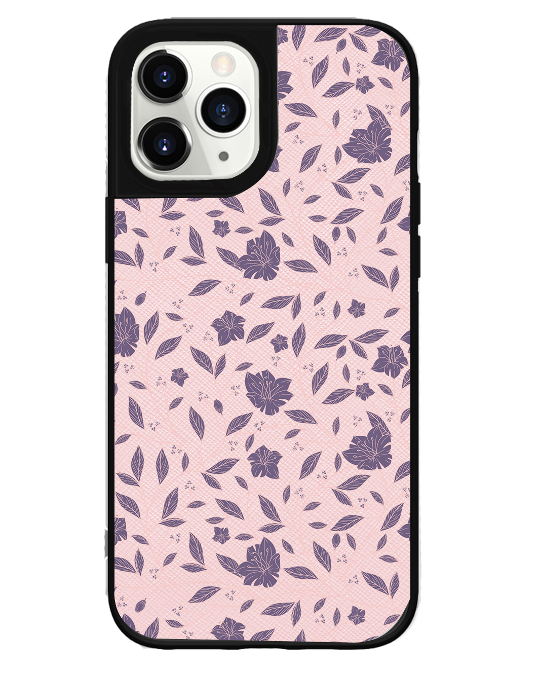 iPhone Leather Grip Case - Sketchy Flower 4.0