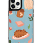 iPhone Leather Grip Case - Sleepy Autumn