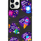 iPhone Leather Grip Case - Space Traveller