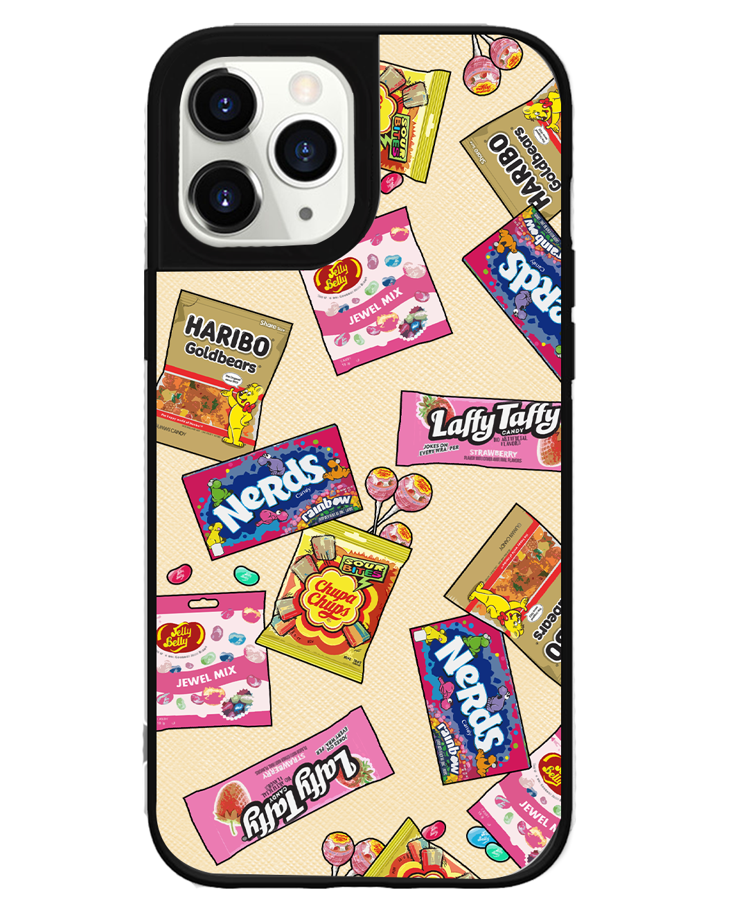 iPhone Leather Grip Case - Sweets & Gummies