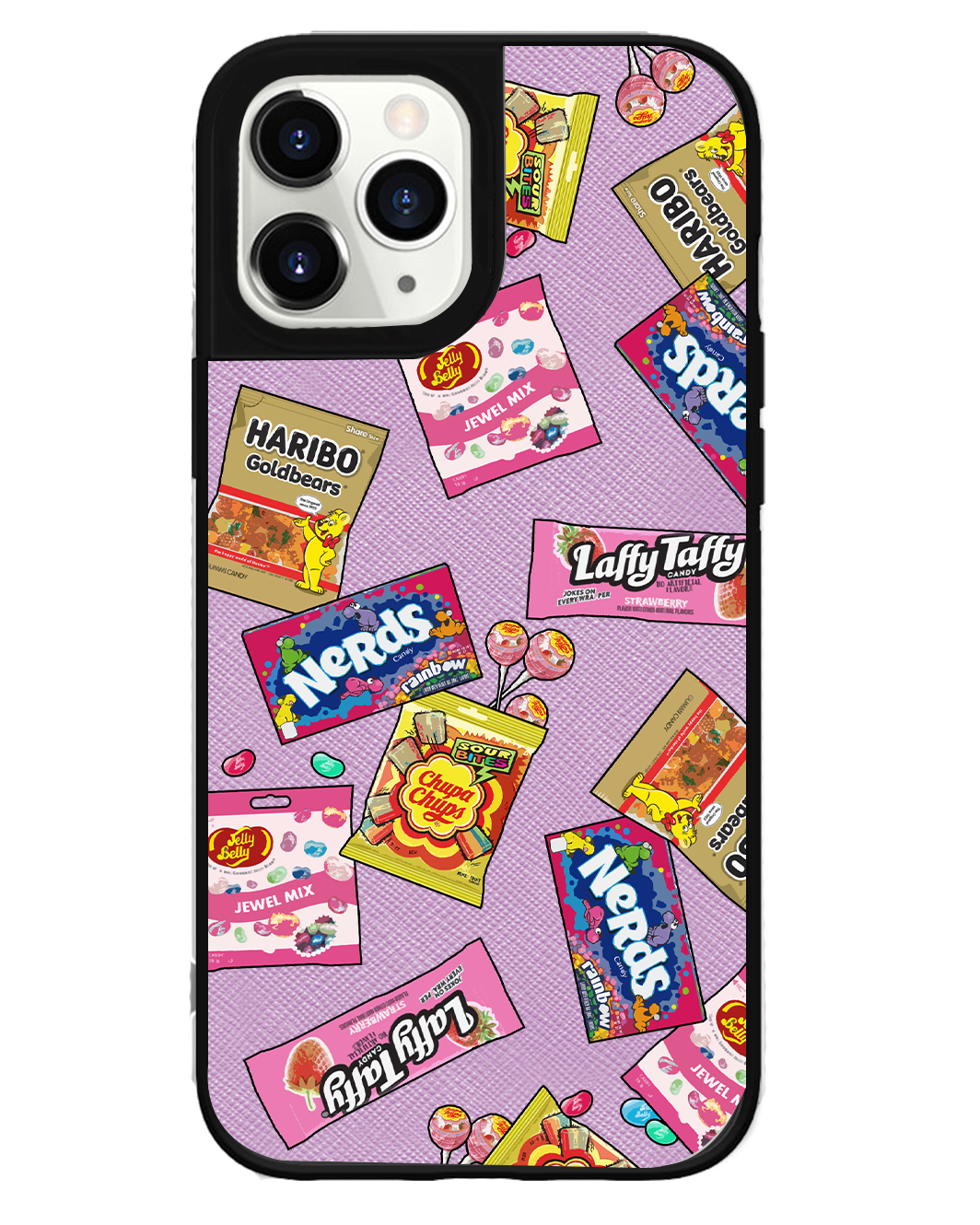 iPhone Leather Grip Case - Sweets & Gummies