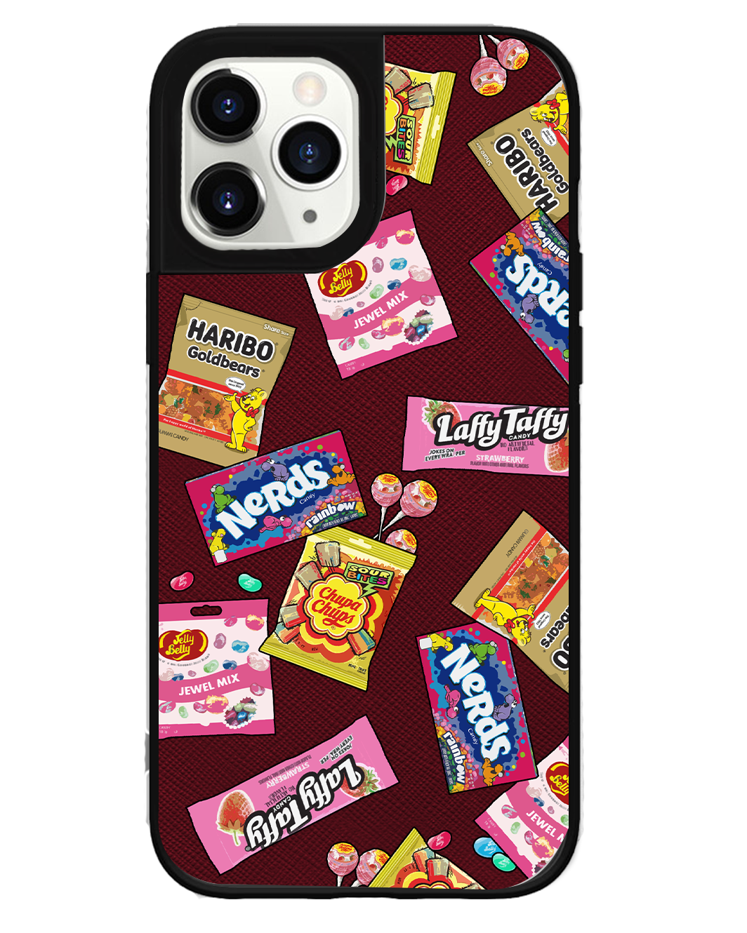 iPhone Leather Grip Case - Sweets & Gummies