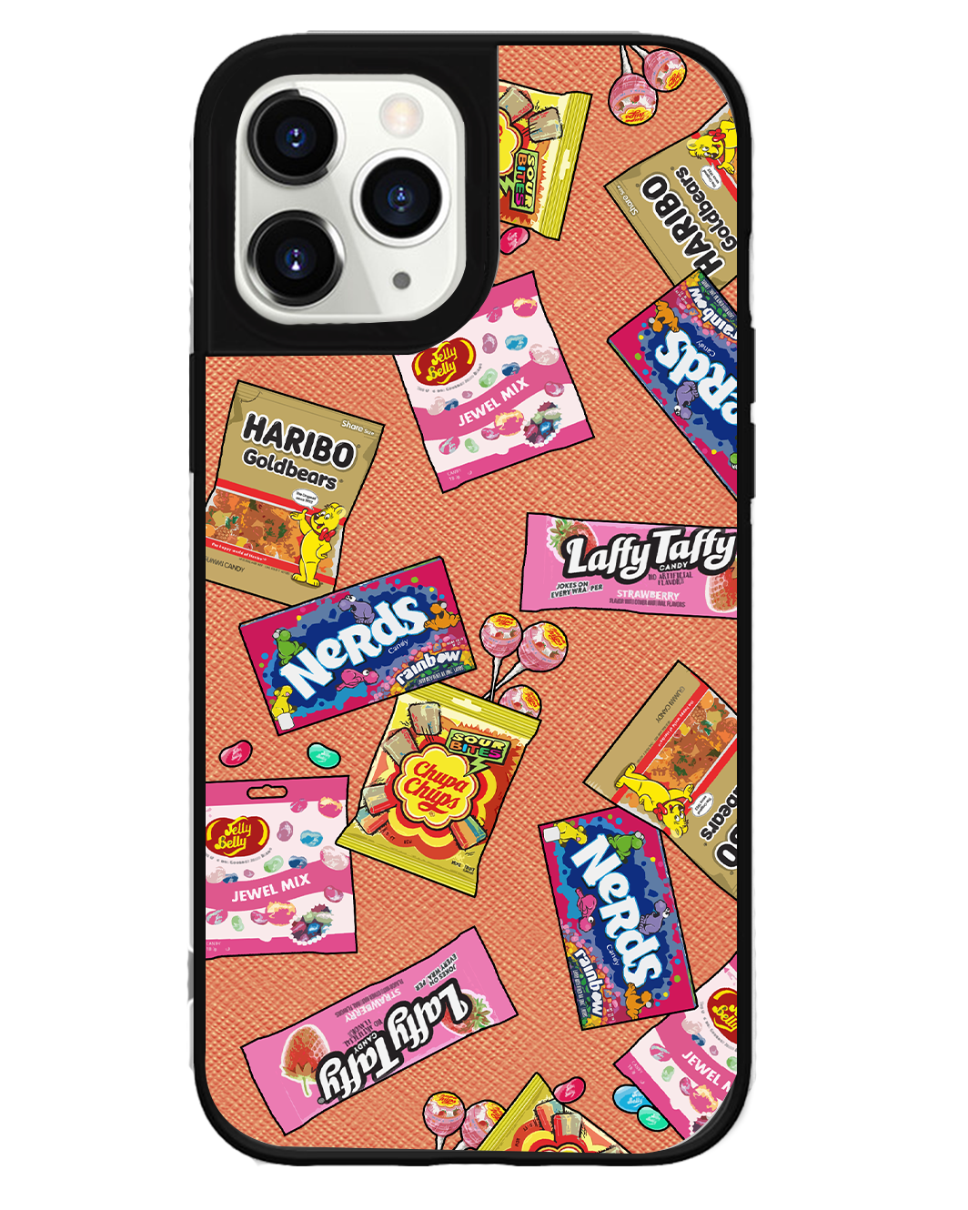 iPhone Leather Grip Case - Sweets & Gummies