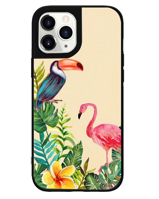iPhone Leather Grip Case - Tropical
