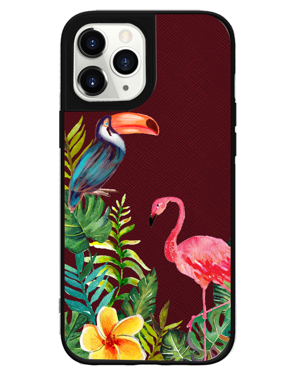 iPhone Leather Grip Case - Tropical