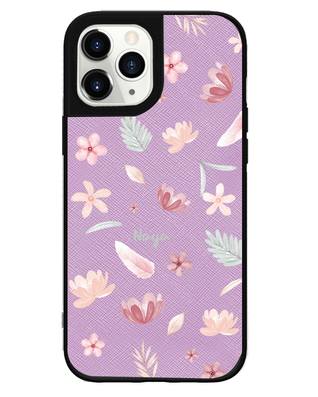 iPhone Leather Grip Case - Wild Flower