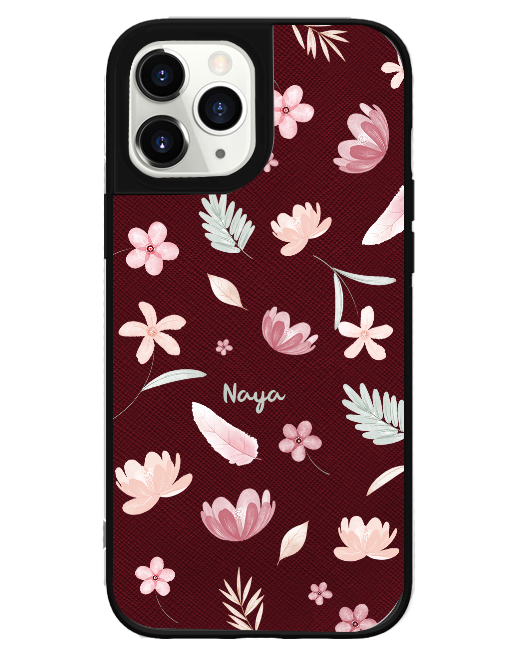 iPhone Leather Grip Case - Wild Flower