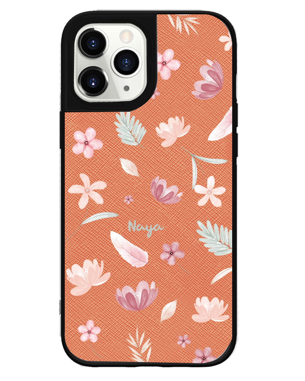 iPhone Leather Grip Case - Wild Flower