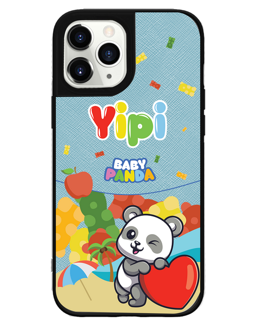 iPhone Leather Grip Case - Yipi Baby Panda