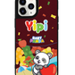 iPhone Leather Grip Case - Yipi Baby Panda